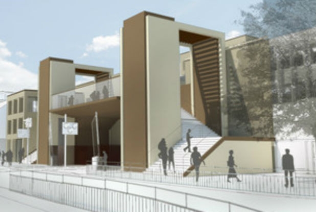 A design of the newly approved plans of the footbridge on Lincoln High Street